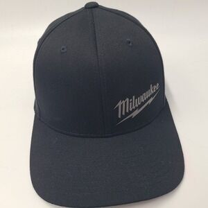 Milwaukee Tools Hat Fitted S-M Black Workwear Construction Flex Fit Baseball Men